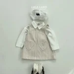 【73-120cm】ワンピース ベビー 女の子 韓国風 ハートポッケト - 画像 (5)
