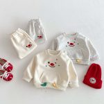 【73-100cm】セットアップ スマイル カジュアル 可愛い - 画像 (6)