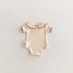 【66-90cm】ロンパース ベビー 女の子 おしゃれ フリル襟 - 画像 (8)
