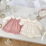 【66-90cm】 二点セット 可愛い ローズ 女の子 おしゃれ ワンピース&ロンパース - 画像 (5)