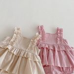 【66-90cm】キャミロンパース フリル 可愛い ベビー服 - 画像 (8)