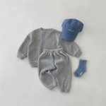 【66-120cm】セットアップ ナチュラル 無地 シンプル ルーズ 二点セット - 画像 (7)
