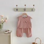 【80-130cm】セットアップ ベビー ノースリーブ ドット柄 - 画像 (24)