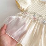 【66-90cm】ロンパース クリーム ワンピース風 おしゃれ 可愛い - 画像 (17)
