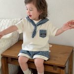 【73-110cm】セットアップ ポケット付き セーラー 可愛い - 画像 (4)