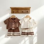 【73-110cm】セットアップ カラーバリ 通気 ルーズ シンプル - 画像 (2)