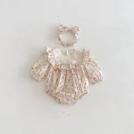 【66-140cm】ロンパース or ワンピース ベビー 女の子 小花柄 - 画像 (11)