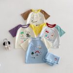 【73-120cm】セットアップ カラーバリ カートゥーン 可愛い ベビー服 - 画像 (10)