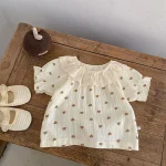 【73-110cm】ロンパース or ワンピース ベビー 女の子 ハート柄 - 画像 (11)