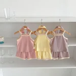 【66-100cm】キャミ セットアップ ベビー 女の子 バンド付き シンプル - 画像 (15)