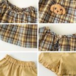 【73-110cm】セットアップ レトロ チェック 可愛い ベビー服 - 画像 (11)