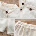 【73-110cm】セットアップ ノースリーブ 無地 シンプル 可愛い - 画像 (9)