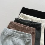 【80-130cm】レギンス パンツ ベビー 無地 シンプル - 画像 (8)