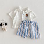 【73-120cm】トップスorパンツ ライオン ロゴ カジュアル - 画像 (4)