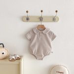 【66-90cm】ロンパース ワッフル 無地 シンプル 肌に優しい - 画像 (12)