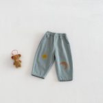 【73-120cm】パンツ ムーン柄 カジュアル 履きやすい ボトムス - 画像 (6)