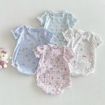 【66-90cm】ロンパース 可愛い 総柄 おしゃれ ベビー服 - 画像 (8)
