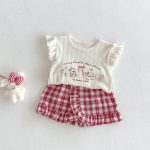 【73-120cm】トップスorパンツ ウサギ ロゴフリル おしゃれ - 画像 (7)