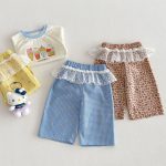 【73-120cm】パンツ 可愛い ヒョウ柄 女の子 履きやすい ボトムス - 画像 (8)