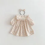 【66-140cm】ロンパース or ワンピース ベビー 女の子 小花柄 - 画像 (15)