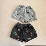 【80-150cm】ショートパンツ キッズ 男女兼用 恐竜 刺繍 - 画像 (12)