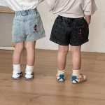 【80-150cm】ショートパンツ キッズ 男女兼用 恐竜 刺繍 - 画像 (10)