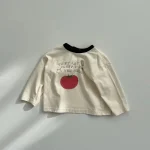 【73-100cm】シャツ ベビー りんご柄 着やすい - 画像 (6)