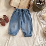 【80-120cm】デニムパンツ ポケット 履きやすい カジュアル ボトムス - 画像 (5)