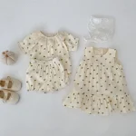 【73-110cm】ロンパース or ワンピース ベビー 女の子 ハート柄 - 画像 (14)