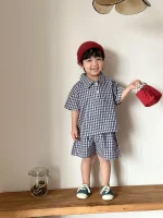 【80-150cm】キッズ チェク柄 セットアップ or ワンピース - 画像 (7)