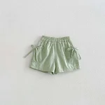 【73-100cm】ベビー 女の子 リボンフリル ショートパンツ - 画像 (7)