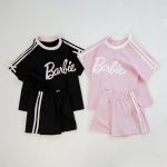 【80-150cm】セットアップ 女の子 カジュアル 英字プリント - 画像 (2)