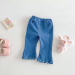 【73-120cm】カーディガンorデニムパンツ 柔らか クリーム シンプル - 画像 (7)