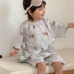 【90-160cm】ルームウェア 男の子 半袖 前開き カートゥーンプリント - 画像 (3)