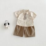 【73-100cm】セットアップ ベビー 学院風 ナチュラル - 画像 (3)