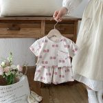【80-130cm】セットアップ キッズ バイカラー 英字プリント - 画像 (5)