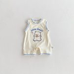 【66-90cm】カバーオール ベビー ノースリーブ くまさん - 画像 (4)