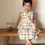 【80-150cm】セットアップ or ワンピース キッズ りんご総柄 - 画像 (6)