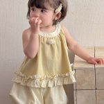 【73-110cm】セットアップ ベビー 女の子 フリルノースリーブ - 画像 (9)