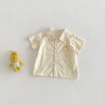 【73-100cm】サロペット or シャツ or ショートパンツ ベビー シンプル カートゥーン - 画像 (3)
