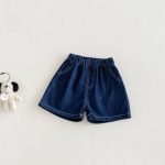 【73-100cm】シャツ or デニムショートパンツ ベビー 男の子 韓国風 ストライプ - 画像 (5)