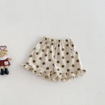 【73-100cm】ブラウス or ドットショートパンツ ベビー 女の子 コットン ジャガード - 画像 (5)