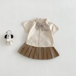 【73-100cm】セットアップ ベビー 学院風 ナチュラル - 画像 (4)