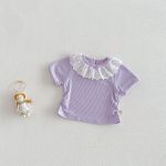 【73-120cm】Ｔシャツ or サロペット ベビー 女の子 可愛い 花柄 リボン付き - 画像 (7)