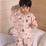 【90-160cm】ルームウェア 男の子 半袖 前開き カートゥーンプリント - 画像 (6)