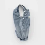 【80-140cm】キッズ ポケット付き デニム サロペット - 画像 (5)