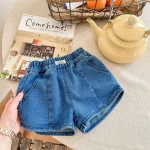 【80-130cm】ショートパンツ キッズ デニム 履きやすい - 画像 (7)