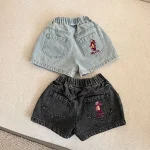 【80-150cm】ショートパンツ キッズ 男女兼用 恐竜 刺繍 - 画像 (14)
