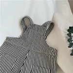 【80-130cm】サロペット キッズ 韓国風 ストライプ - 画像 (11)