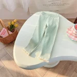 【80-140cm】ベビー 女の子 無地 レース裾リブ レギンス - 画像 (9)